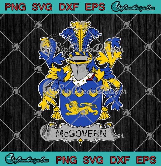 McGovern Coat Of Arms SVG McGovern Family Crest SVG PNG EPS DXF Cricut
