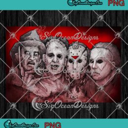 Mount Rushmore Horror Movie PNG Freddy Jason Myers Halloween PNG JPG Design For Shirt Digital Download