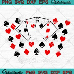 Poker Starbucks SVG Poker Game Lovers Funny Full Wrap SVG Starbucks Cup Tumbler SVG PNG EPS DXF Cricut File