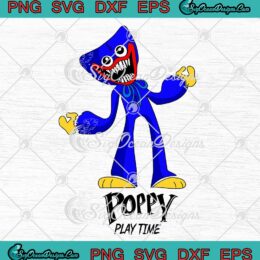 Poppy Playtime Huggy Wuggy SVG Horror Game SVG Gifts For Game Lovers SVG PNG EPS DXF Cricut File