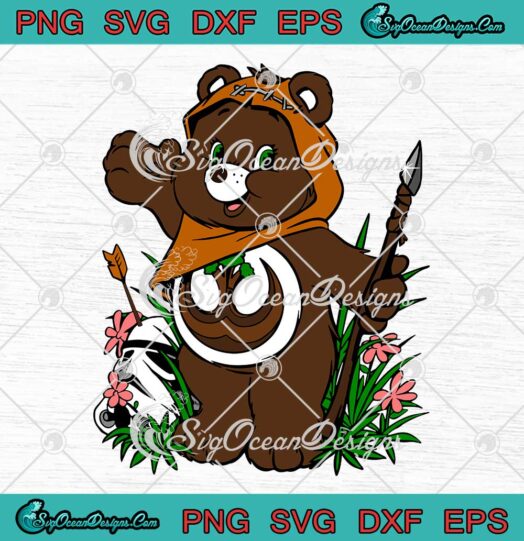 Rebel Heart Bear SVG Star Wars With This Care Bears SVG Cartoon Parody SVG PNG EPS DXF Cricut File