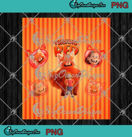 Turning Red Panda And Meilin Lee PNG Disney Pixar's Movie Cup Tumbler PNG JPG