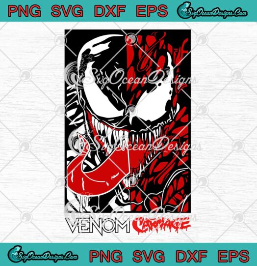 Venom Carnage Marvel Movie Series SVG Venom Marvel Comics SVG PNG EPS DXF Cricut File