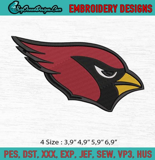 Arizona cardinals Logo Embroidery File