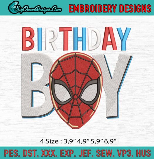 Birthday Boy Embroidery File
