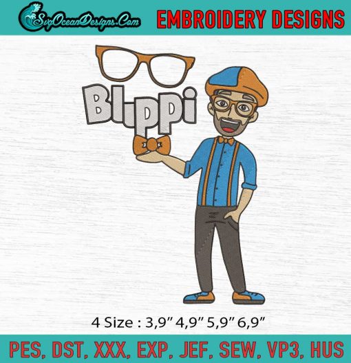 Blippi Logo Embroidery File