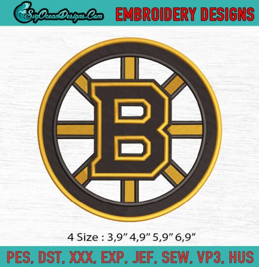 Boston Bruins Logo Embroidery File