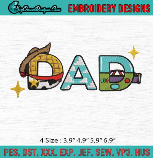 Dad Logo Embroidery File