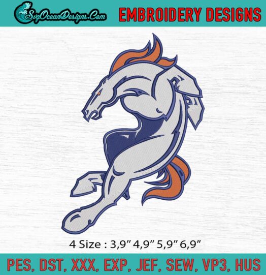 Denver Broncos Logo Embroidery File