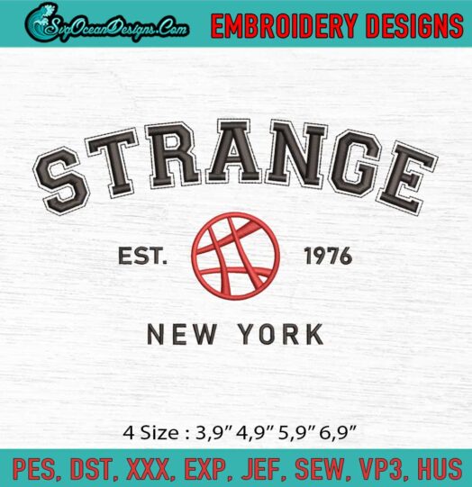 Doctor Strange EST 1976 New York Multiverse Madness Logo Embroidery File