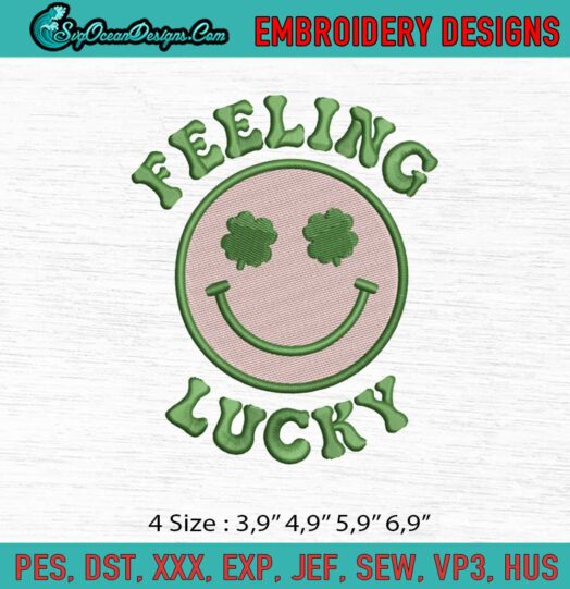 Feeling Lucky Logo Embroidery File