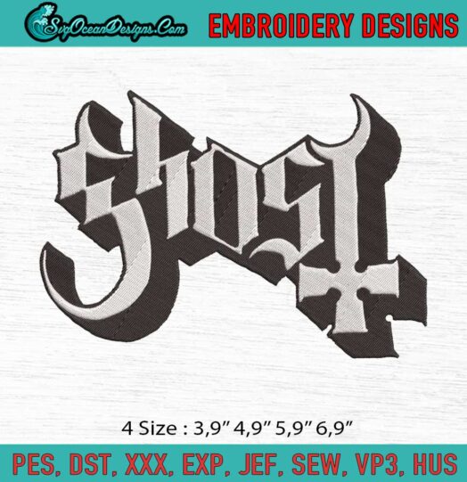 Ghost Band Ghost B.C Logo Embroidery File