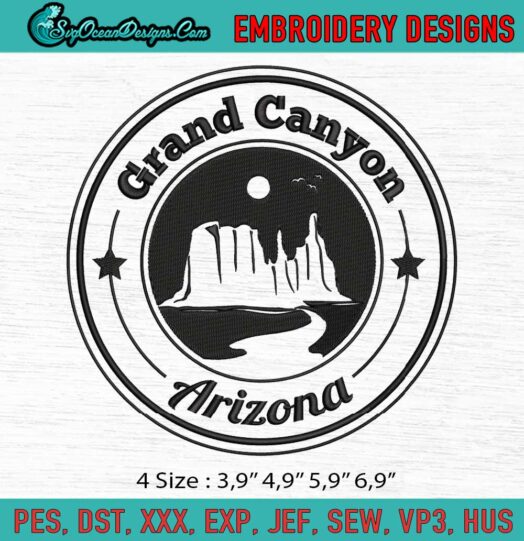 Grand Canyon Arizona Grand Canyon National Park In Arizona Eeuu Logo Embroidery File