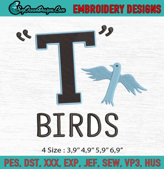 Grease T Birds Logo Embroidery File