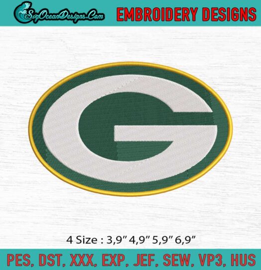 Green Bay Packers Logo Embroidery File