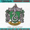 Harry Potter Slytherin Machine Embroidery Digitizing Design File