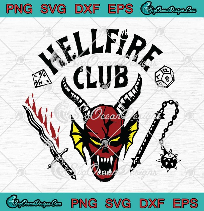 Hellfire Club Stranger Things Season 4 SVG Hellfire Club Skull And ...