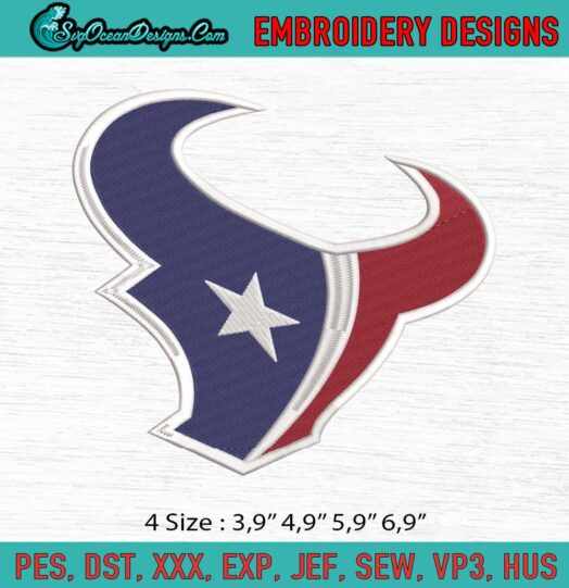 Houston Texans Logo Embroidery File