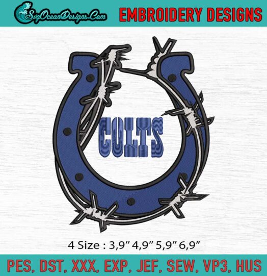Indianapolis Colts Logo Embroidery File