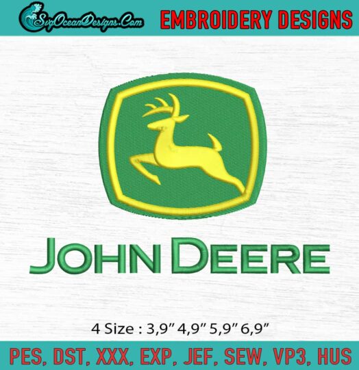 John Deere Logo Embroidery File