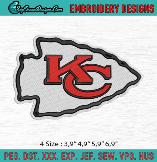 Kansas City Chiefs Logo Embroidery File 1