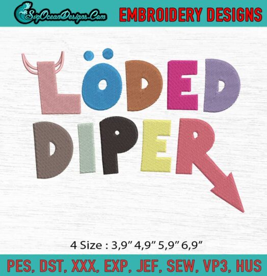 Loder Diper Logo Embroidery File