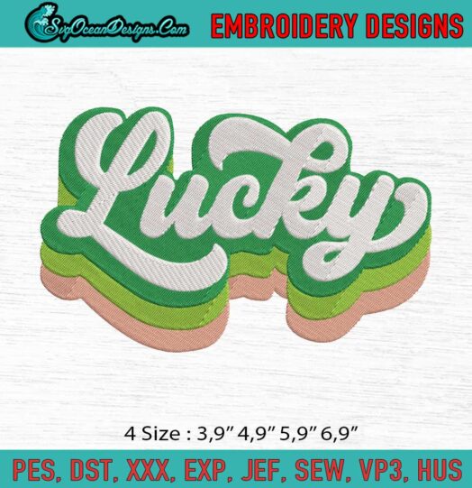 Lucky Logo Embroidery File