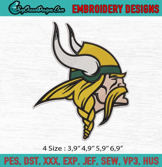 Minnesota Vikings Logo Embroidery File