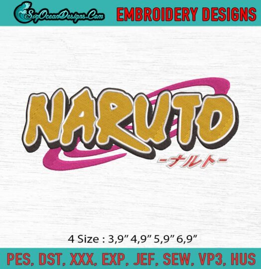 Naruto Logo Embroidery File