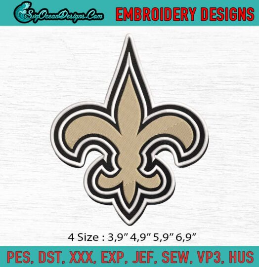 New Orleans Saints Logo Embroidery File