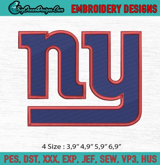 New York Giants Logo Embroidery File
