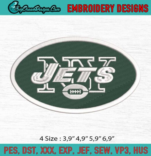 New York Jets Logo Embroidery File