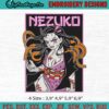 Nezuko Kamado Kimetsu No Yaiba Anime Machine Embroidery Digitizing Design File
