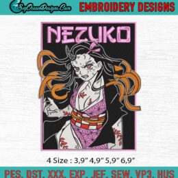 Tanjiro Rectangle Embroidery Design (Anime-Inspired) – EmbroPlex