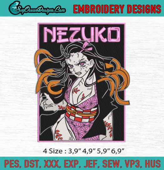 Nezuko Logo Embroidery File