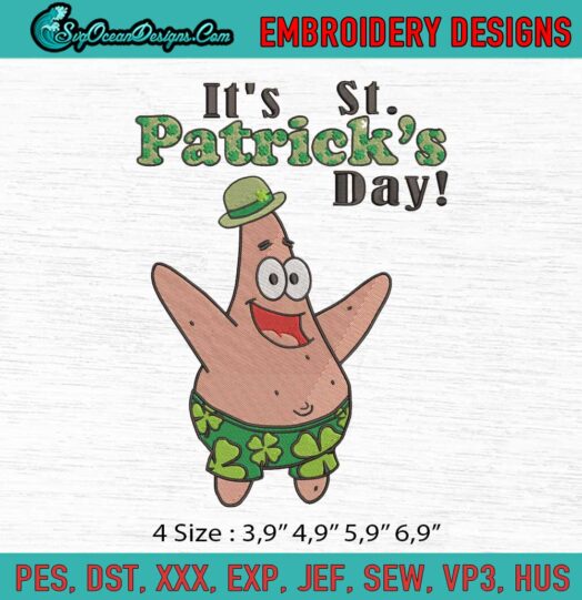 Patricks Day Logo Embroidery File