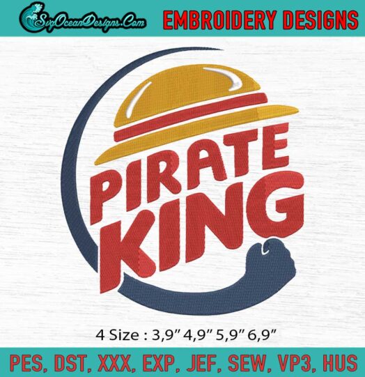 Pirate King Logo Embroidery File