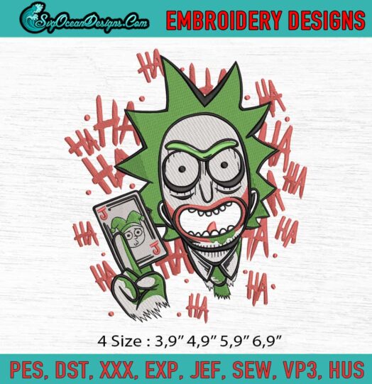 Rick And Morty Joker Logo Embroidery File
