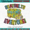 Seatbelts Everyone - The Magic School Bus Machine Embroidery Digitizing Design File