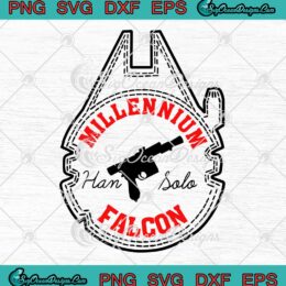 Star Wars Millennium Falcon Han Solo SVG PNG EPS DXF Cricut File