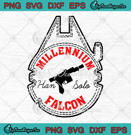 Star Wars Millennium Falcon Han Solo SVG PNG EPS DXF Cricut File