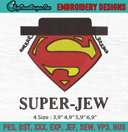 Super Jew Logo Embroidery File