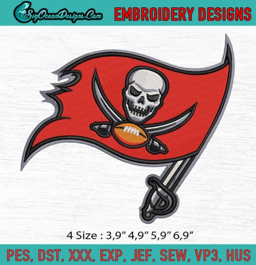 Tampa Bay Buccaneers logo Embroidery File