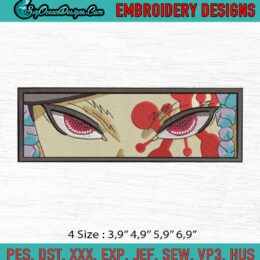 Tengen Uzui Demon Slayer Face Anime Machine Embroidery Digitizing Design File