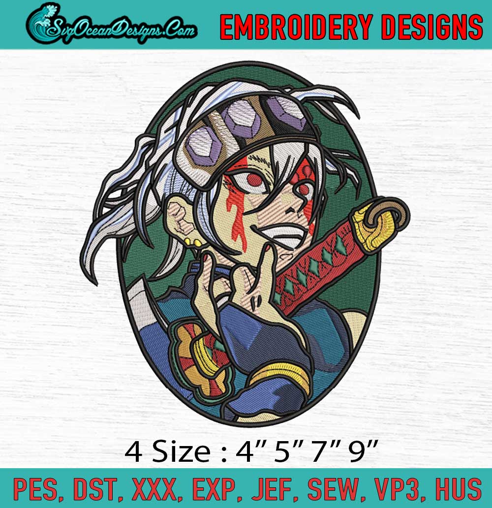 Uzui-Tengen-Anime-Embroidery-File Uzui Tengen Anime Embroidery File