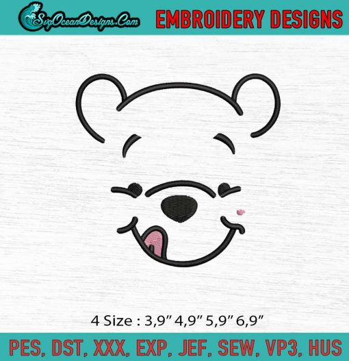 Winnie The Pooh Disney Embroidery Digitizing Design File