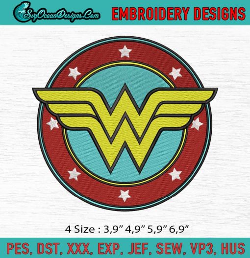 Wonder Woman Logo Embroidery File