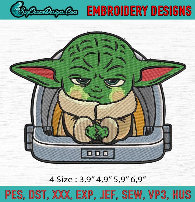 Baby Yoda - Star Wars Movies Machine Embroidery Digitizing Design File