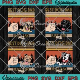 Best Dog Dad Just Ask Milo Dog Lovers Custom Name Father's Day Bundle SVG PNG EPS DXF Cricut File