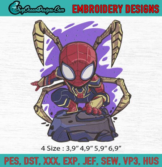 Chibi Spider Man Logo Embroidery File
